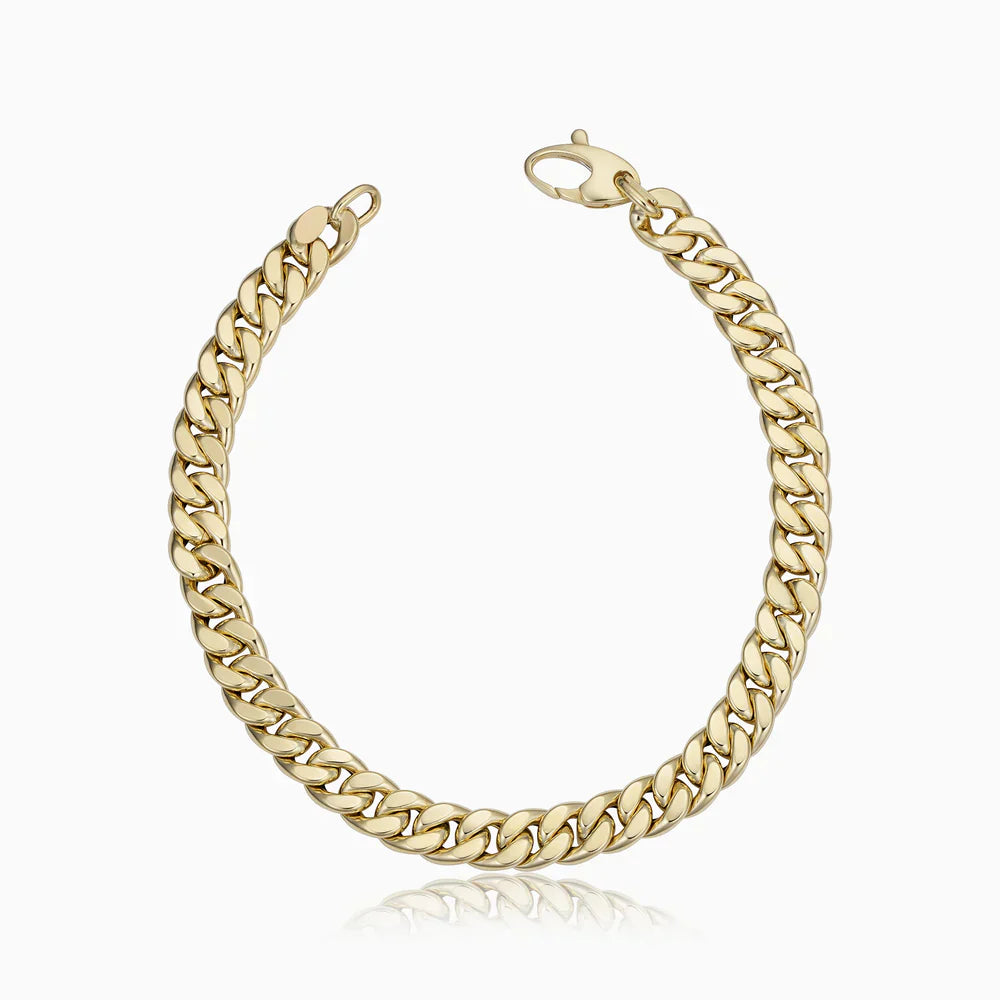 Estate Cuban Bracelet | Golden
