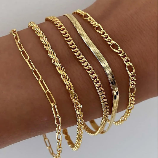 Ellis Renner Bracelet Set | Golden