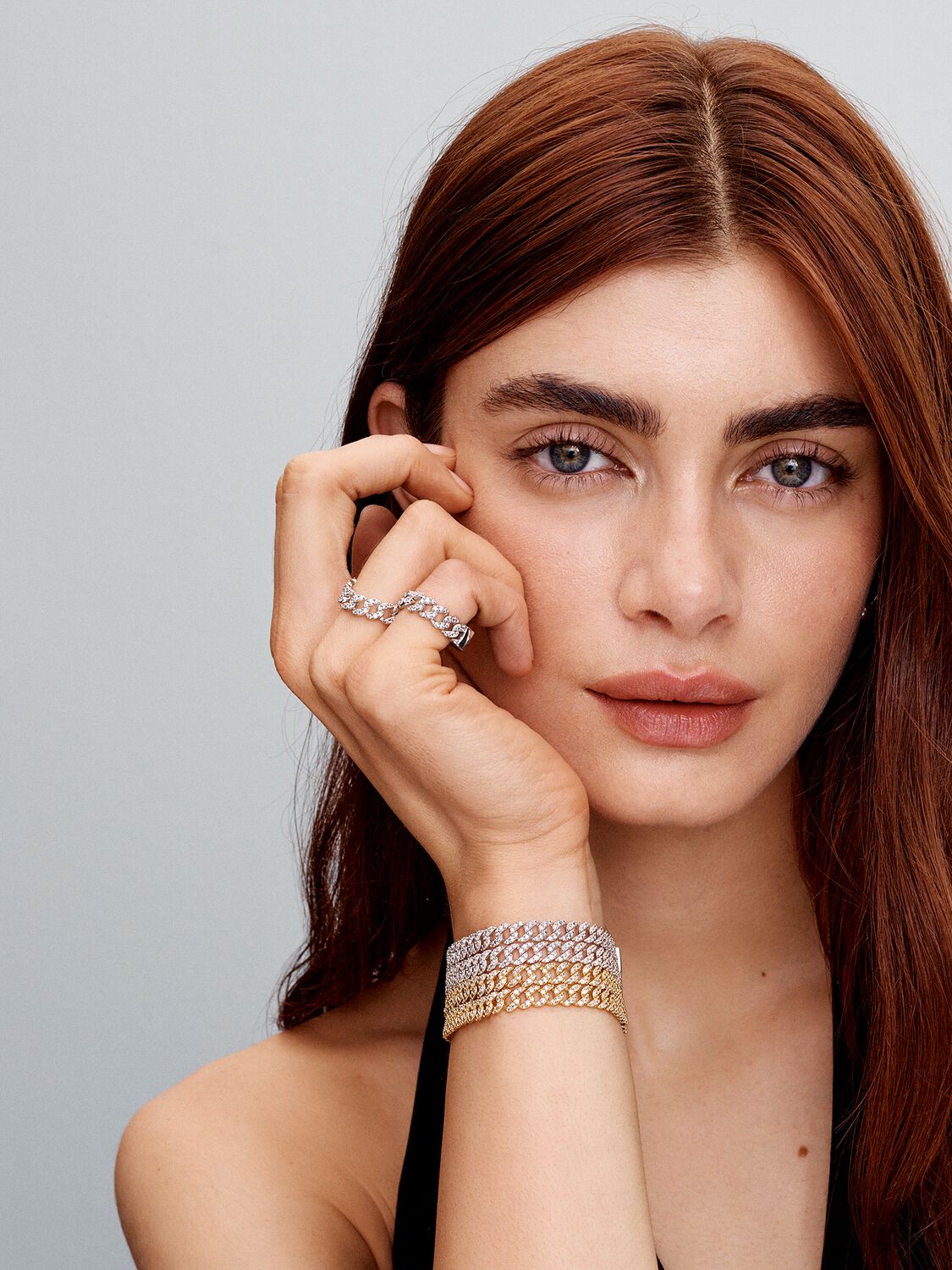 Pave Cuban Bracelet | Golden