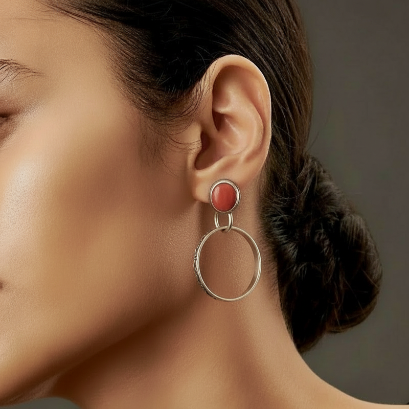 Vintage Boho Onyx Earrings