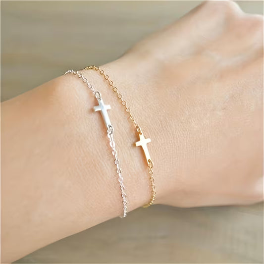Simple Elegant Cross Bracelet