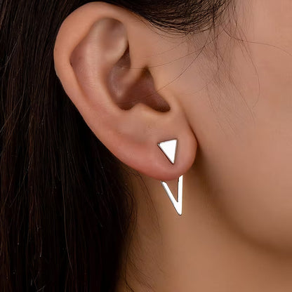 Elegant Minimalist Triangle Drop Earrings