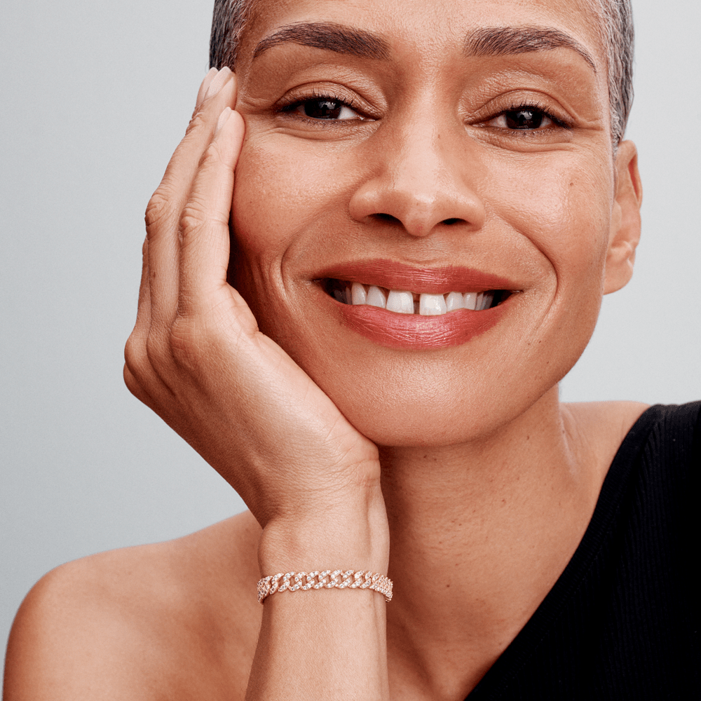 Pave Cuban Bracelet | Golden