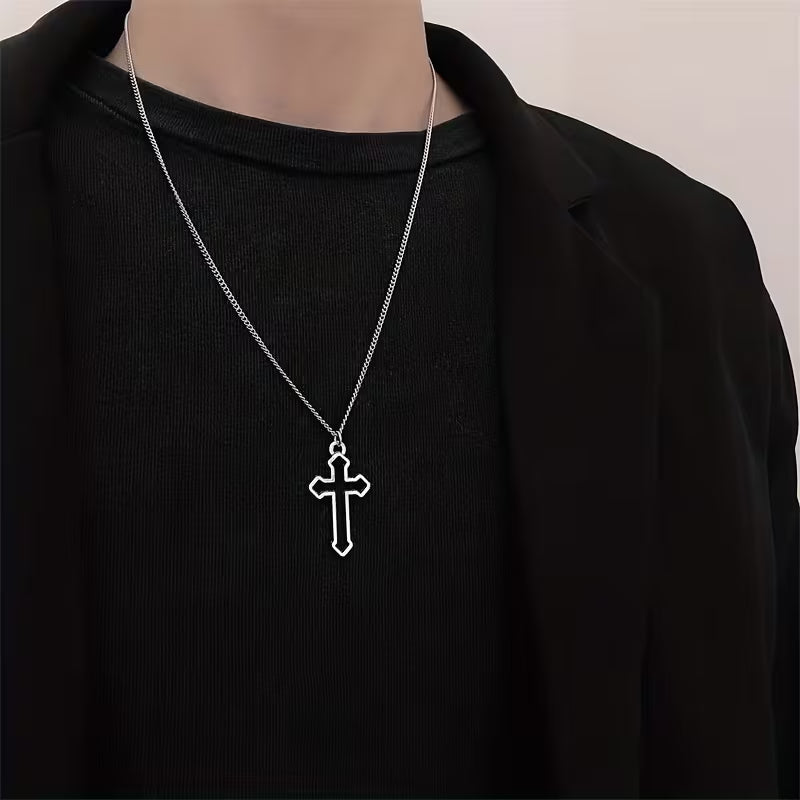Minimalist Hip-Hop Cross Necklace