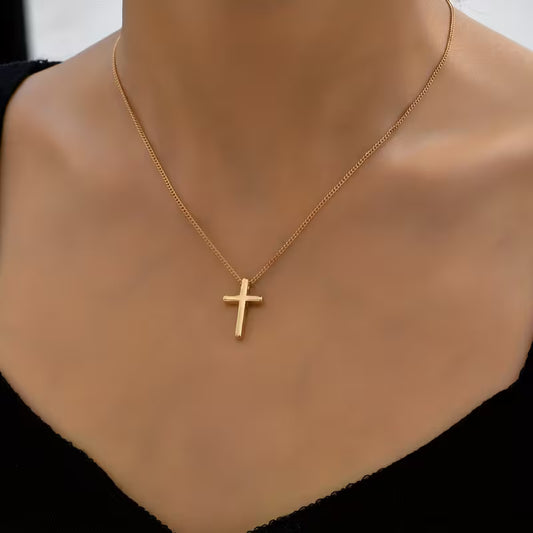 Gold Plated Cross Necklace