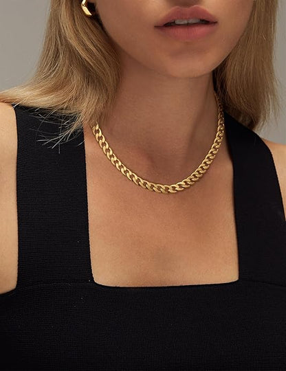 Chunky Cuban Link Necklace | Golden