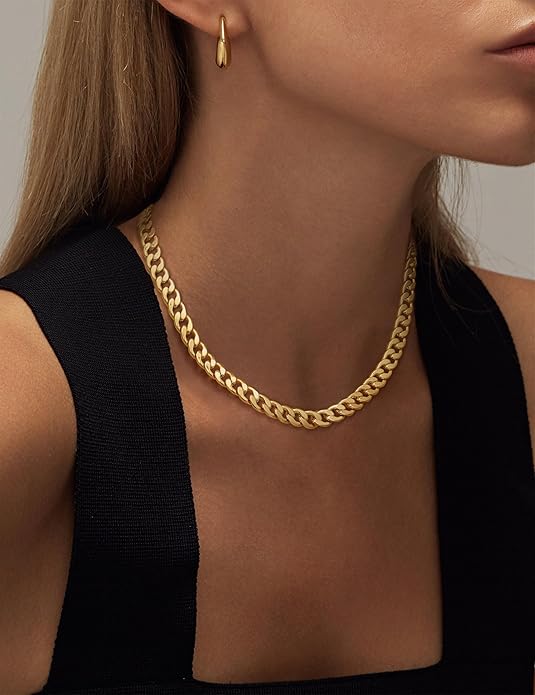 Chunky Cuban Link Necklace | Golden