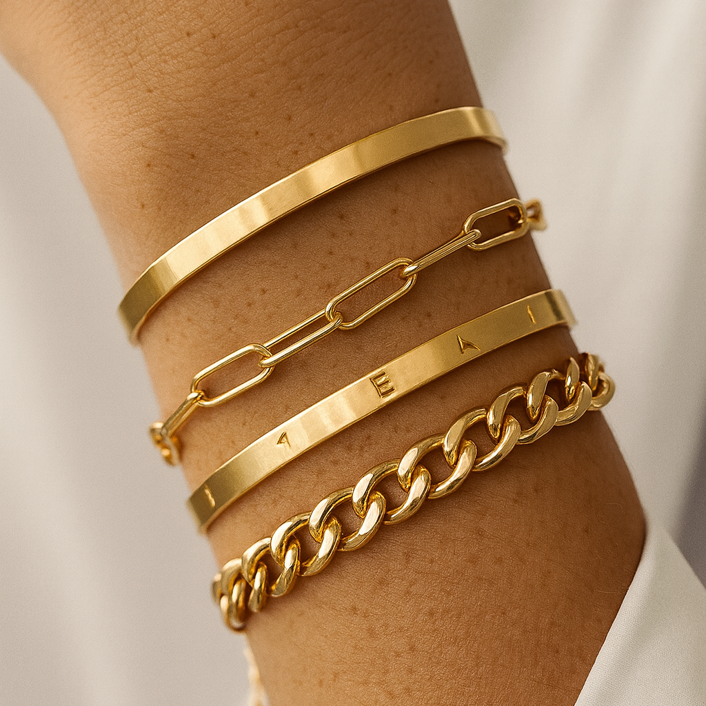 Elan Mercer Bracelet Set | Gold