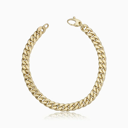 Estate Cuban Bracelet | Golden