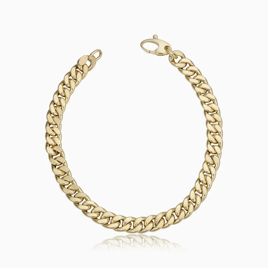 Estate Cuban Bracelet | Golden