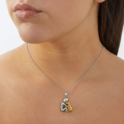Dog Hug Pendant Necklace - 80% Limited Time Offer