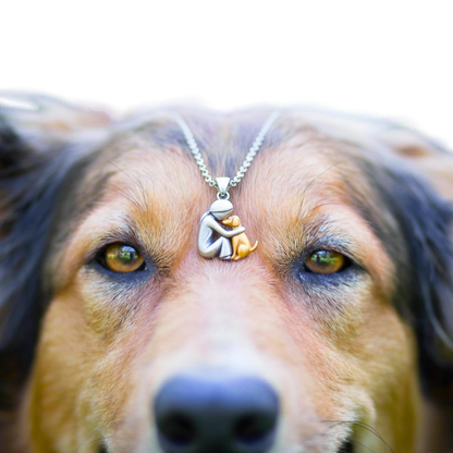 Dog Hug Pendant Necklace - 80% Limited Time Offer