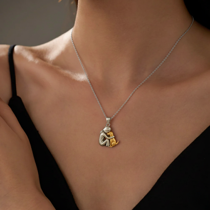 Dog Hug Pendant Necklace - 80% Limited Time Offer