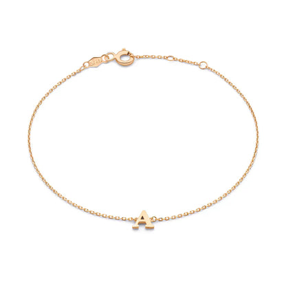 Vita Signa Initial Bracelet | Golden