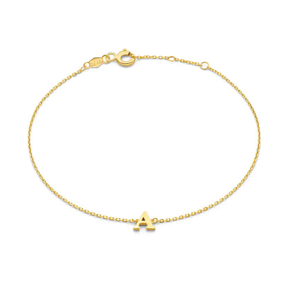 Vita Signa Initial Bracelet | Golden