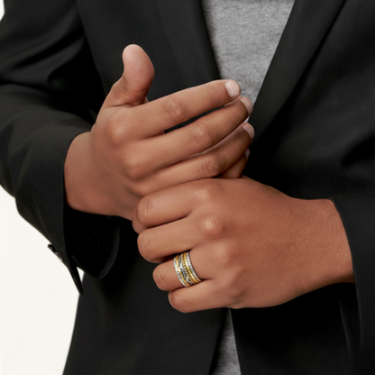 Antique Vintage Gold And Silver Ring