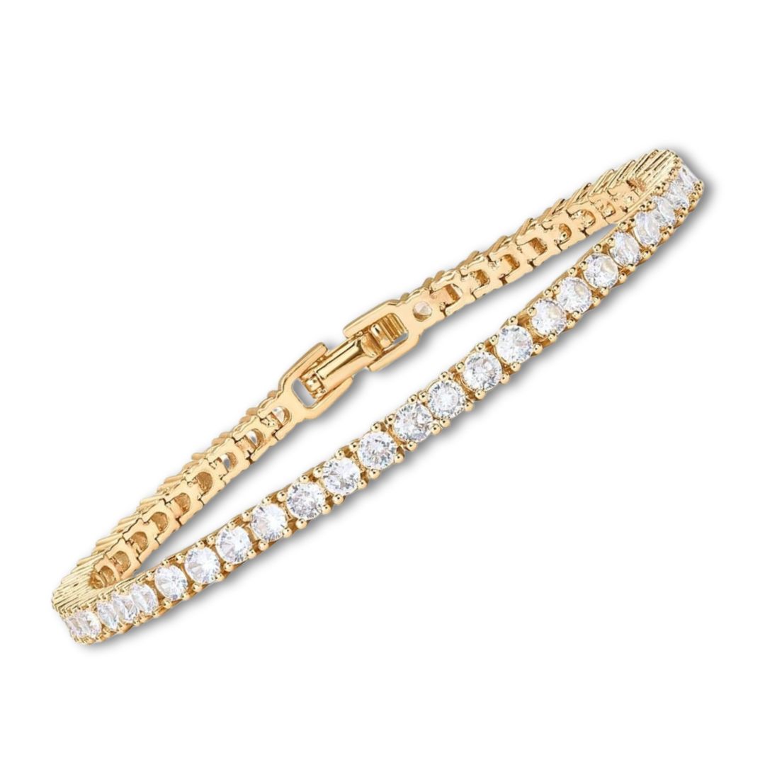 Tennis bracelet | Golden