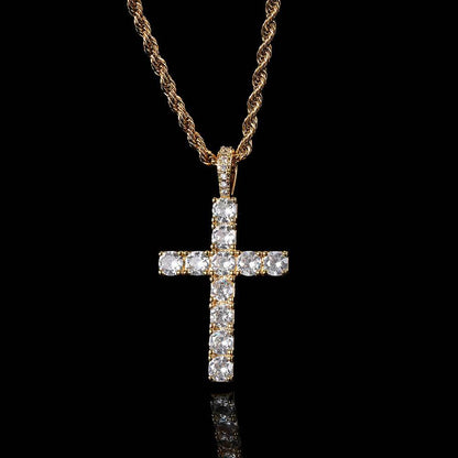 Cross necklace | Golden