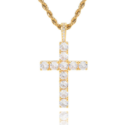 Cross necklace | Golden