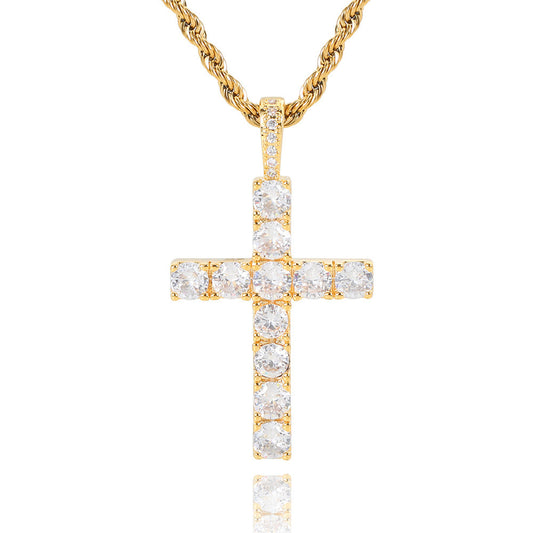 Cross necklace | Golden