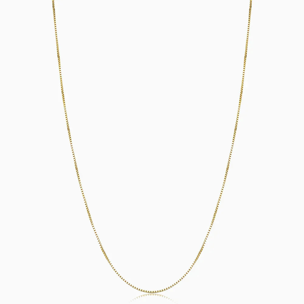 Bodega Box Necklace | Golden
