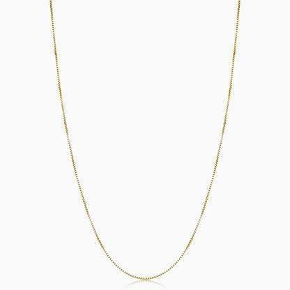 Bodega Box Necklace | Golden