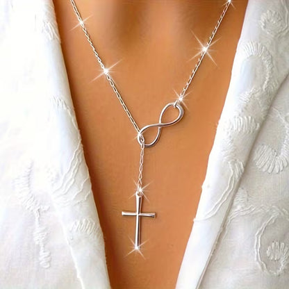 Dainty Lucky Cross Pendant Necklace