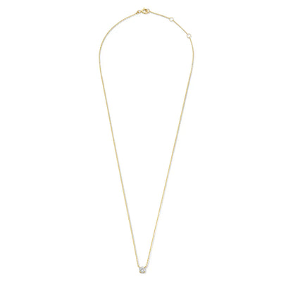 Cléa Moissanite Stone Necklace | Golden