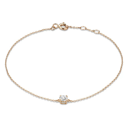 Cléa Moissanite Stone Bracelet | Golden