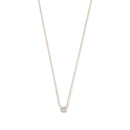 Cléa Moissanite Stone Necklace | Golden