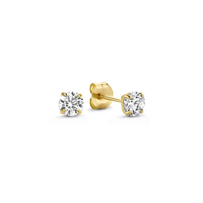 Dara Brillane Stone Earrings Set | Golden
